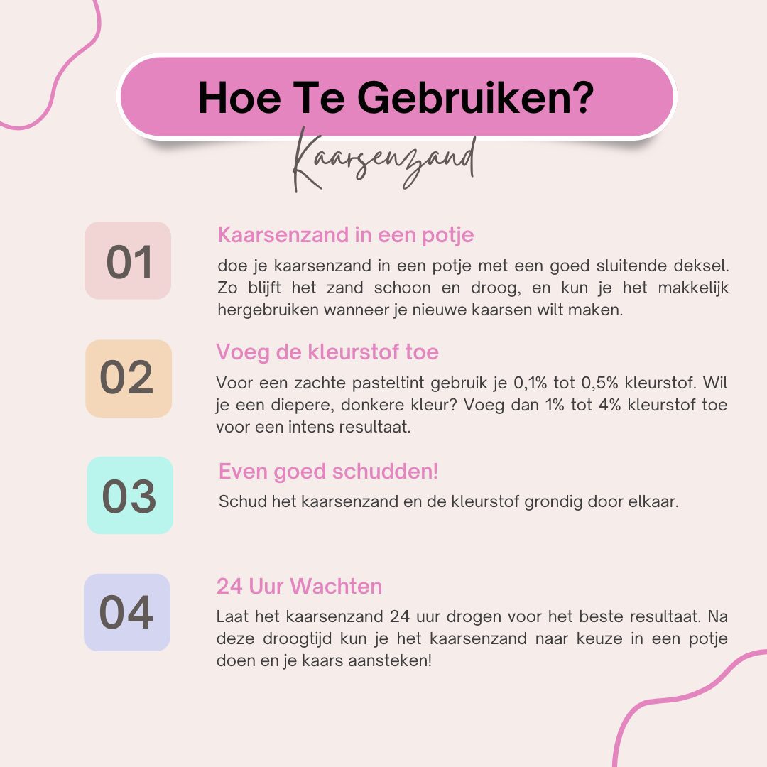 ZoëZo® Kaarsenzand Saffier Blauw - Afbeelding 3