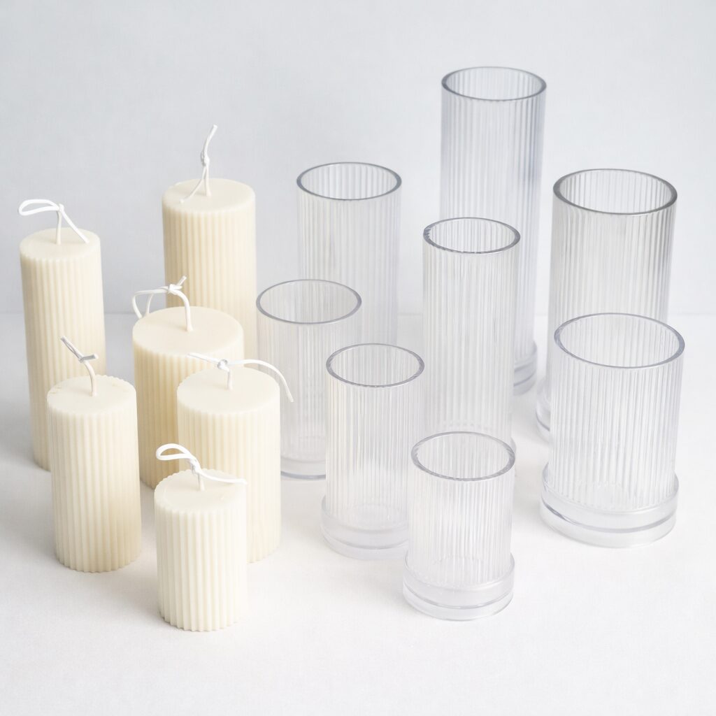 Kaars mal - Stompkaars Ribbels Middel - Afbeelding 4