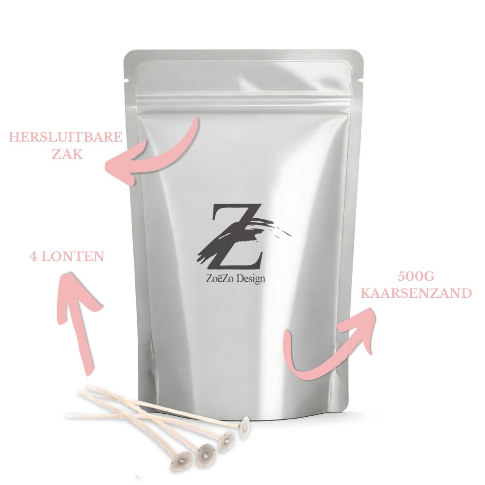 ZoëZo® Kaarsenzand Wolken Wit - Afbeelding 4