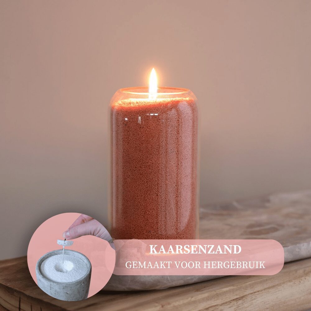 Geurend Kaarsenzand Bruin Amber - Afbeelding 3