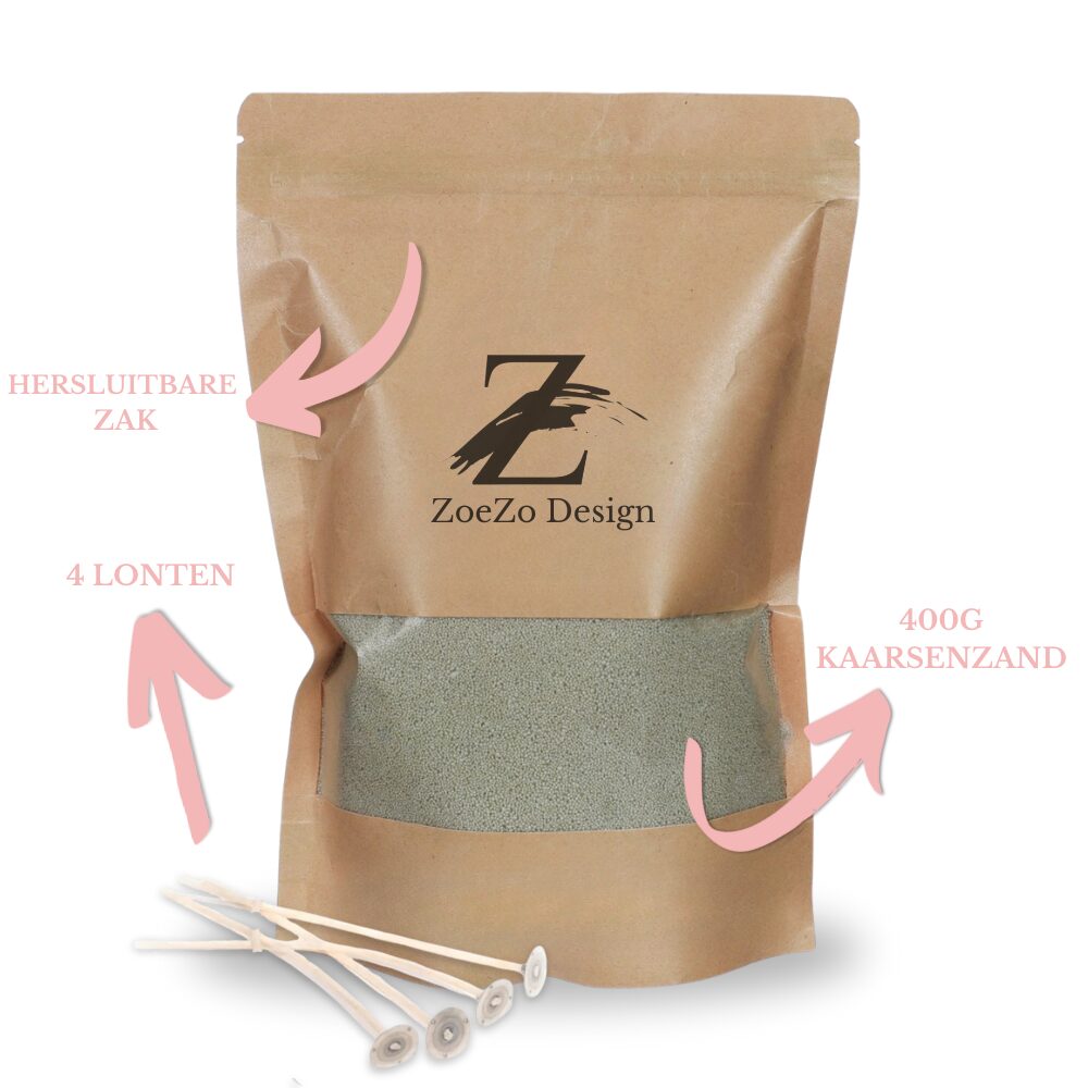 Geurend Kaarsenzand Groen Jasmijn - Afbeelding 4