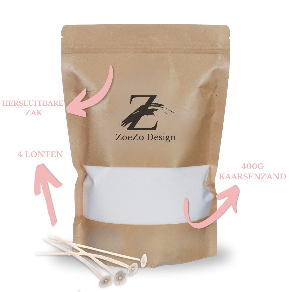 Geurend Kaarsenzand Wit Vanille - Afbeelding 4