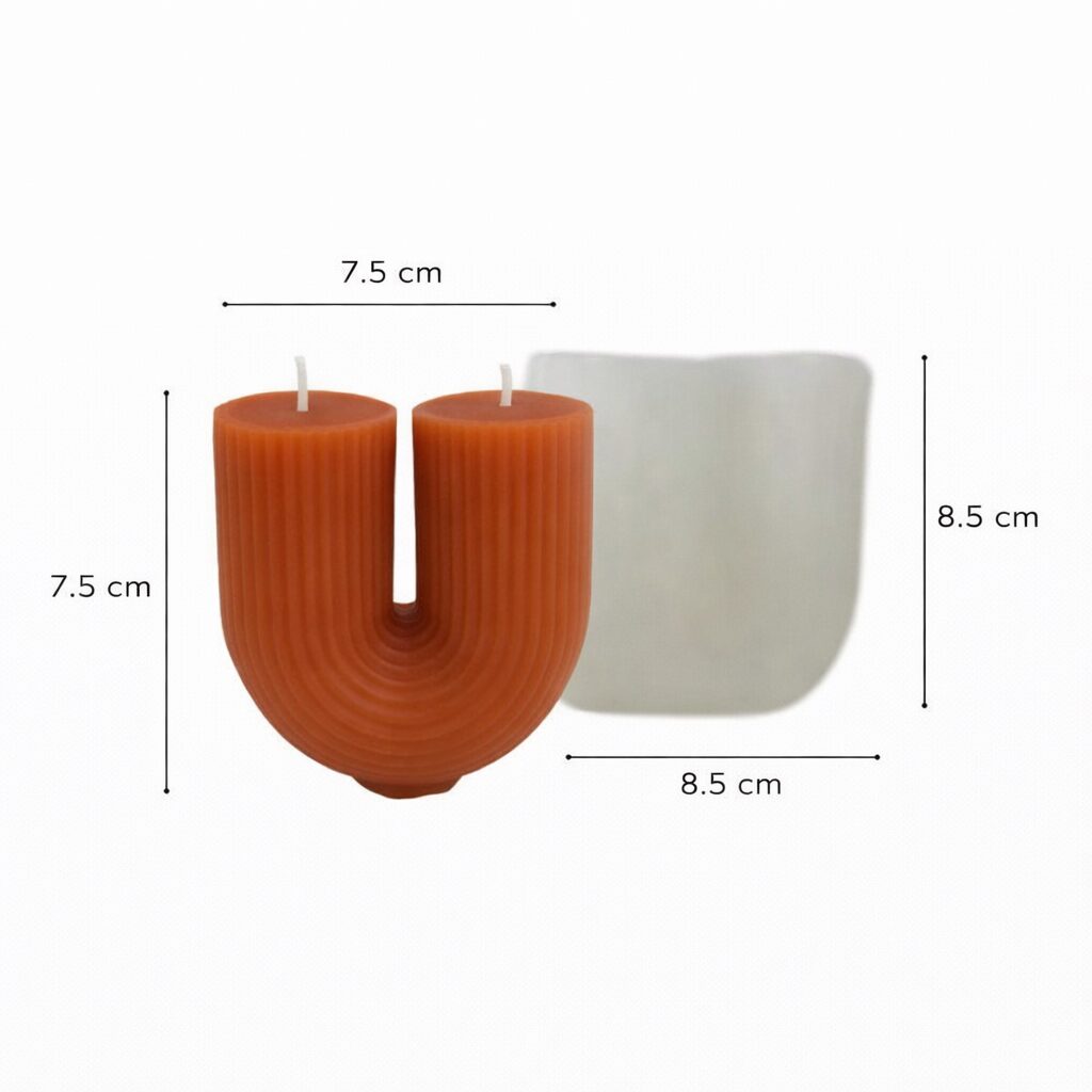 Kaars mal - U vorm - Afbeelding 2