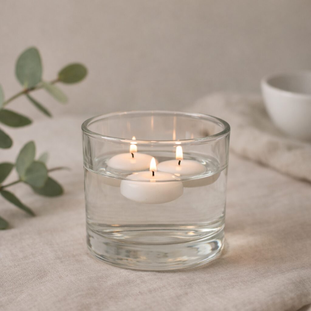 Kaars mal - Drijvende Theelichtjes Set 5 Stuks - Afbeelding 3