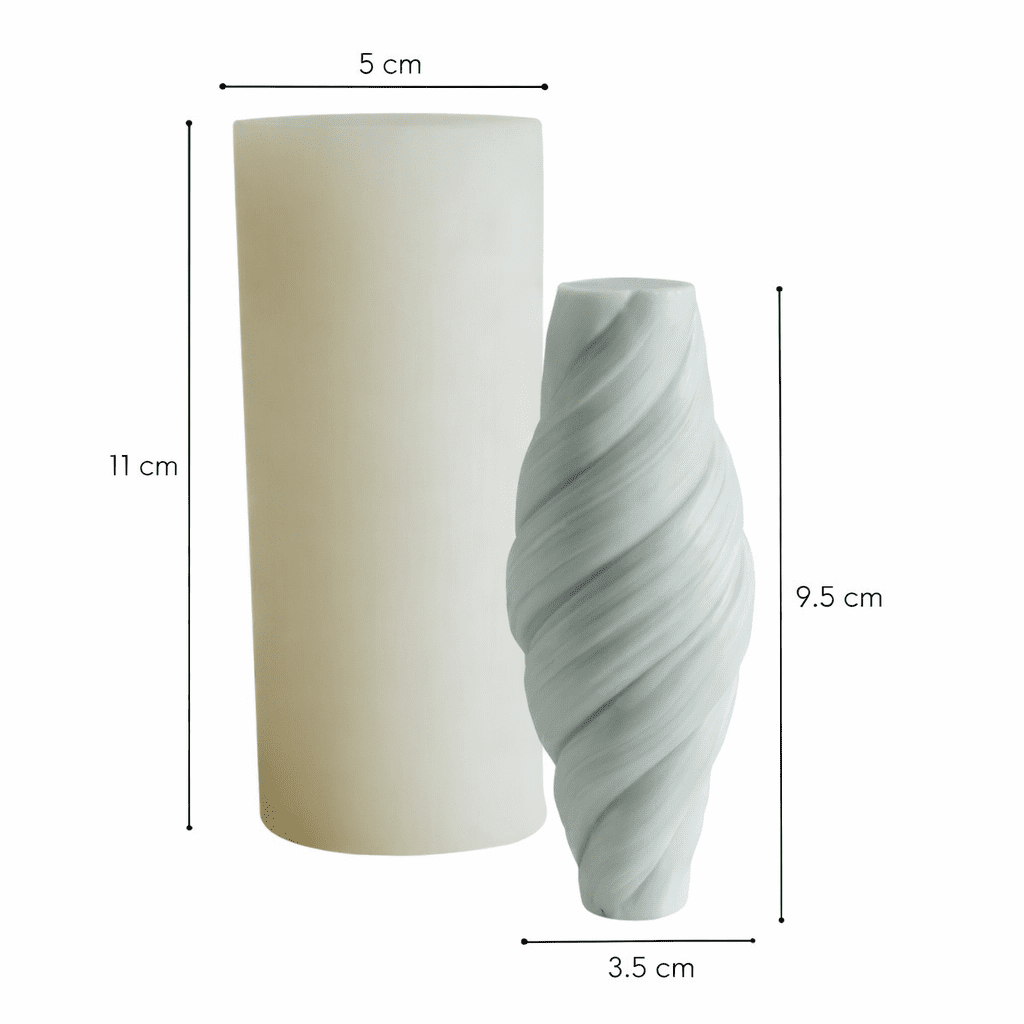 Kaars mal - Cilinder Twist - Afbeelding 2