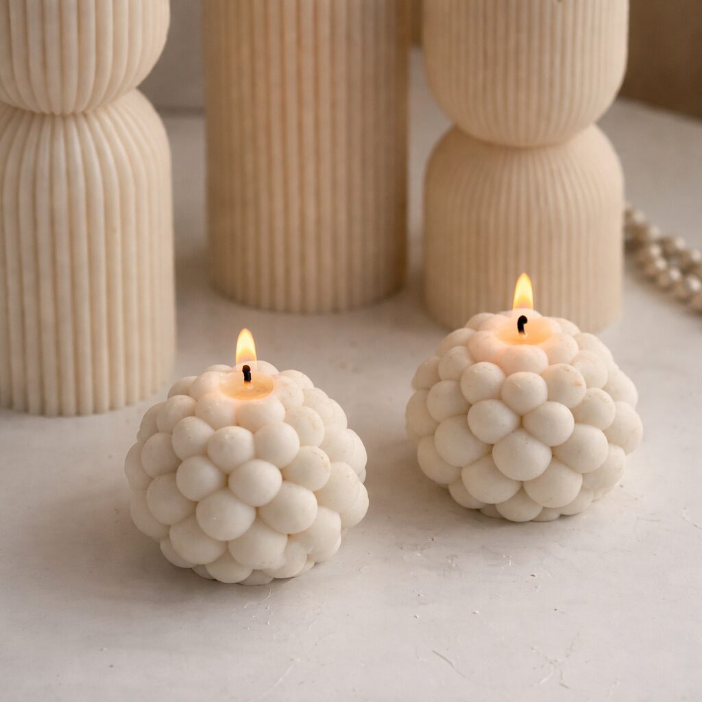 Kaars mal - Bubbelkaars Bol - Afbeelding 3