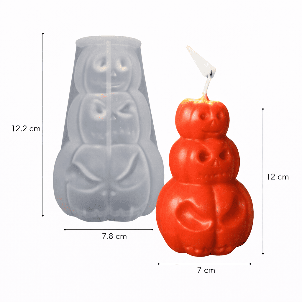 Kaars mal - Pompoen Hoofden - Afbeelding 2