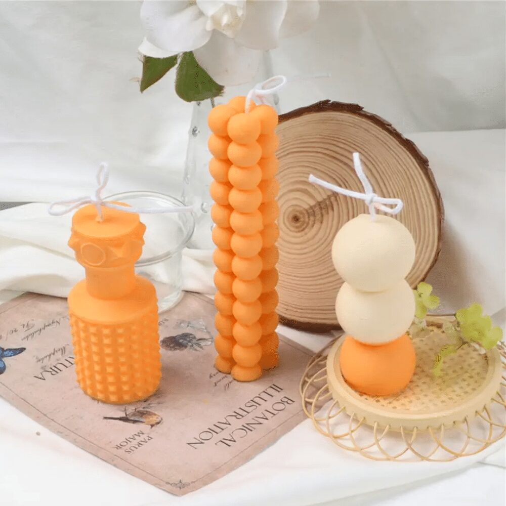 Kaars mal - 3 Bolletjes Cilinder - Afbeelding 4