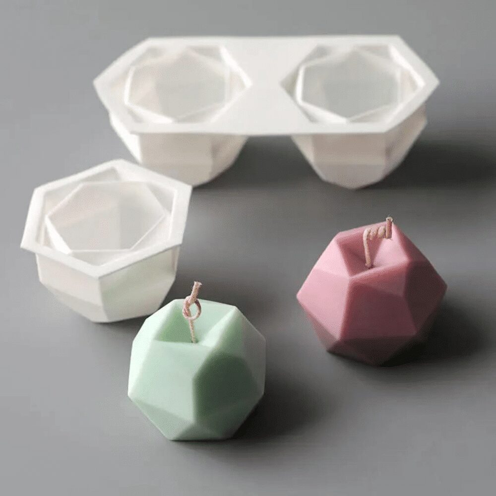 Kaars mal - Diamant Set 2 Stuks - Afbeelding 4