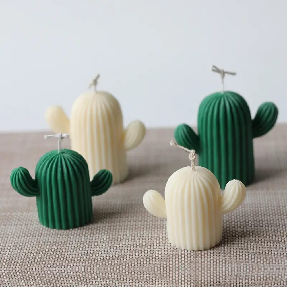 Kaars mal - Cactus Set 2 Stuks - Afbeelding 3