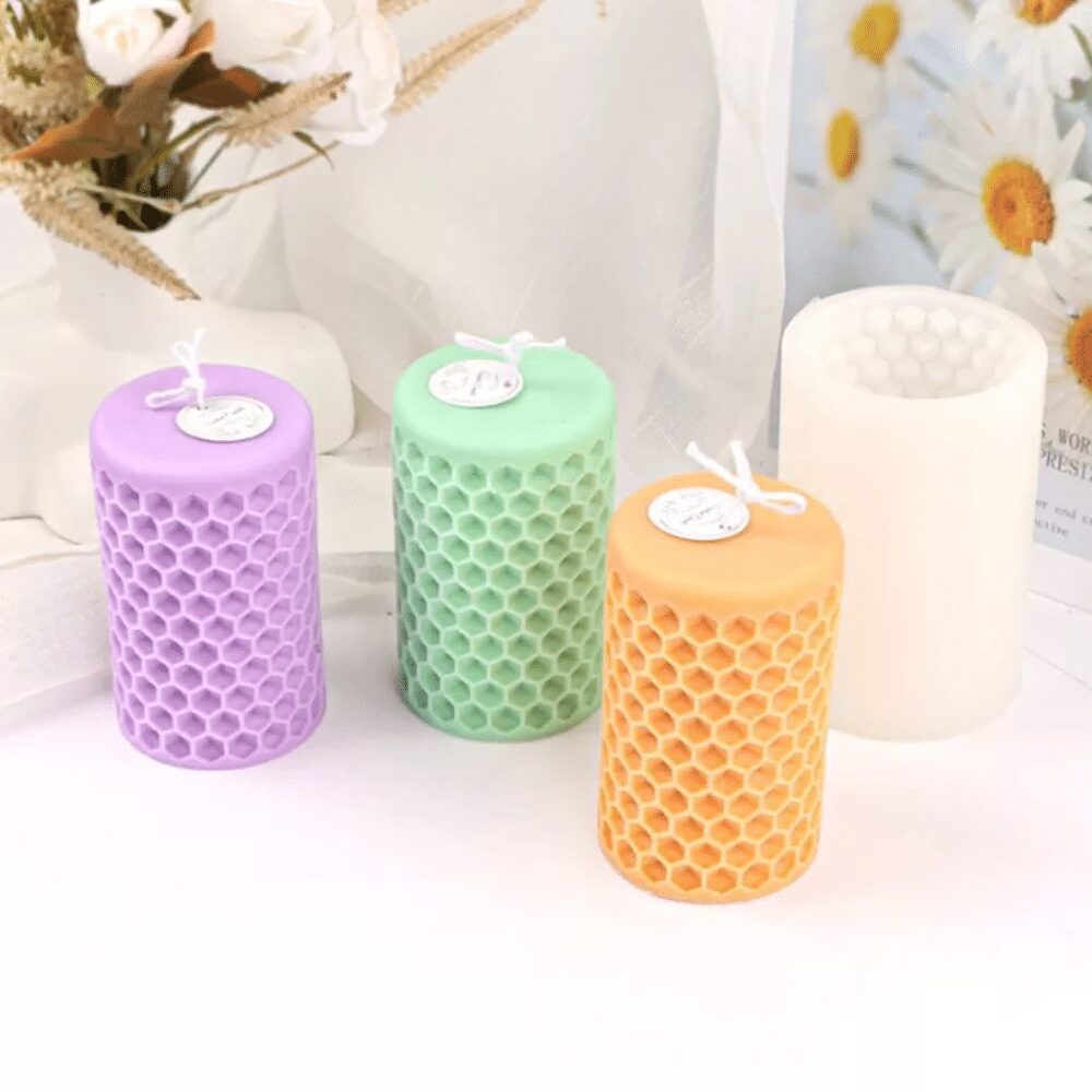 Kaars mal - Honingraat Cilinder L - Afbeelding 3