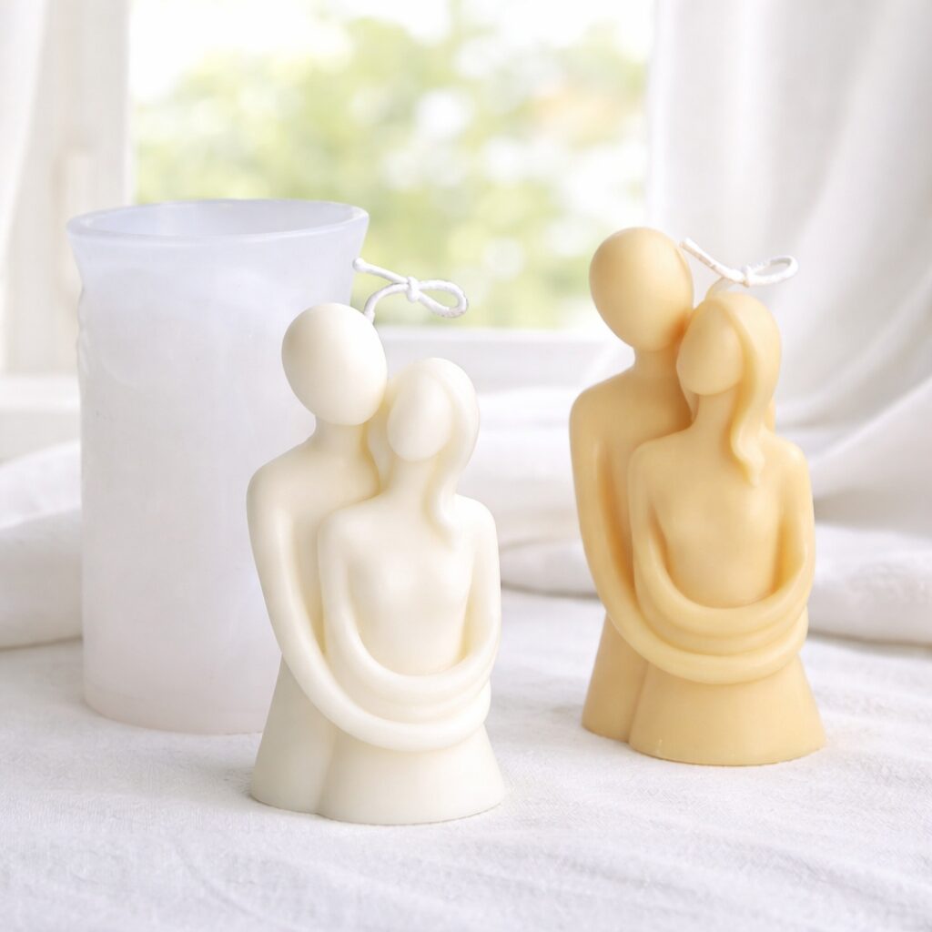 Kaars mal - Knuffelend Koppel - Afbeelding 3