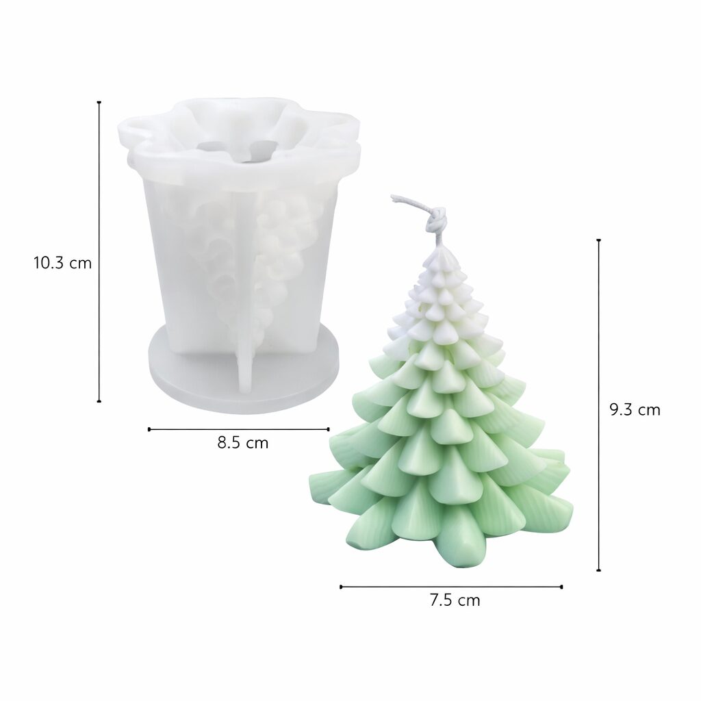 Kaars mal - Kerstboom - Afbeelding 2