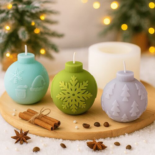 Kaars mal - Kerstballen 3 Stuks - Afbeelding 3