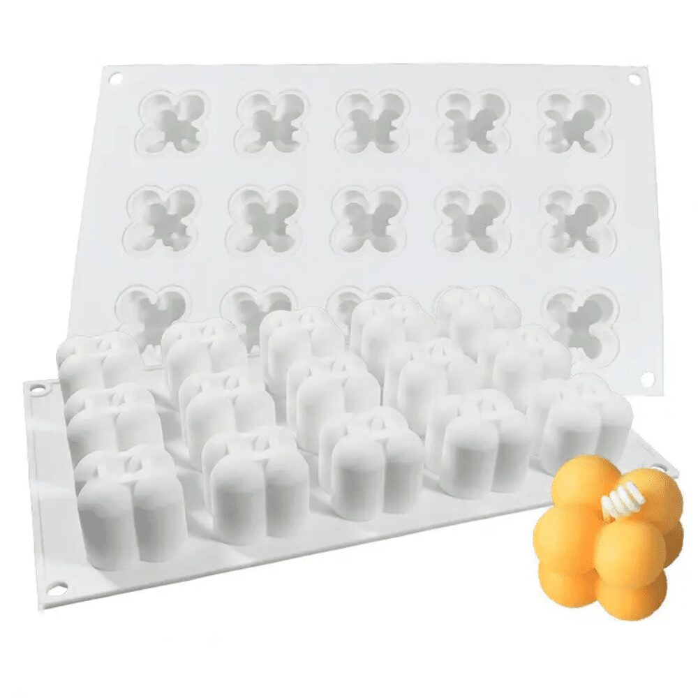 Kaars mal Mat - 15x Bubbel Klein - Afbeelding 3