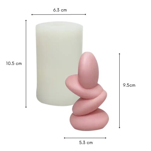 Kaars mal - Decoratieve steen - Afbeelding 2