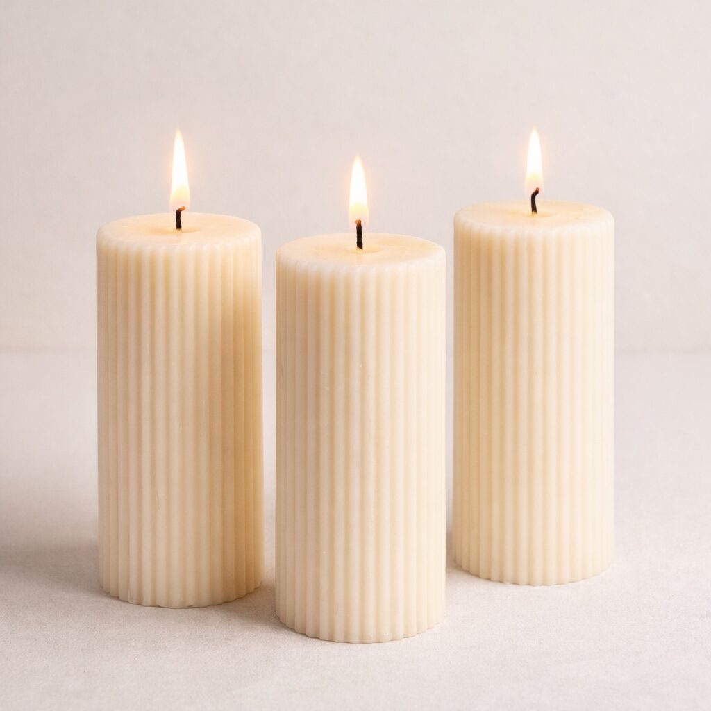 Kaars mal - Stompkaars Ribbels Middel - Afbeelding 3