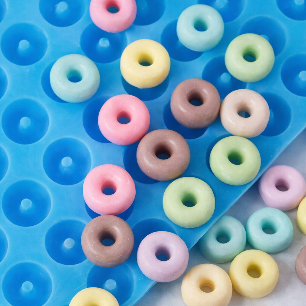 Kaars mal - Kleine Donuts Mat - Afbeelding 3