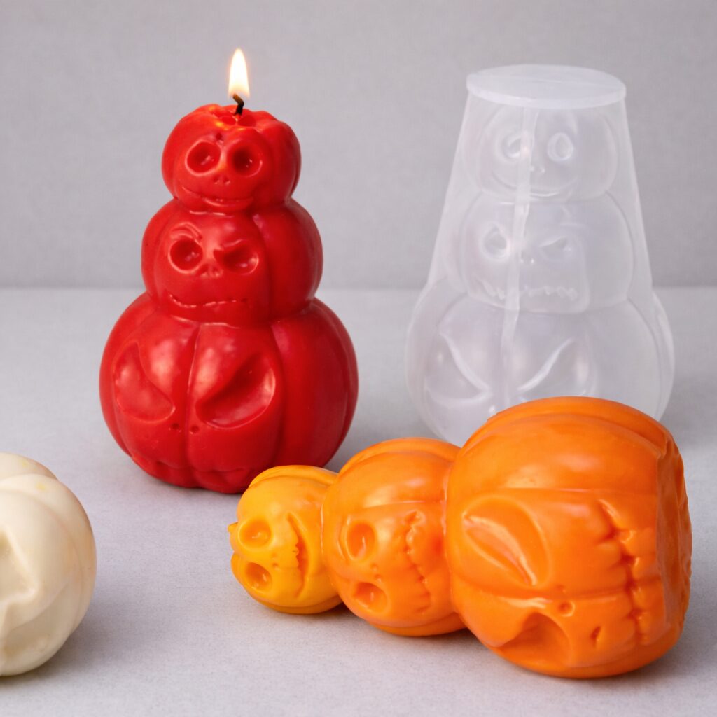 Kaars mal - Pompoen Hoofden - Afbeelding 3