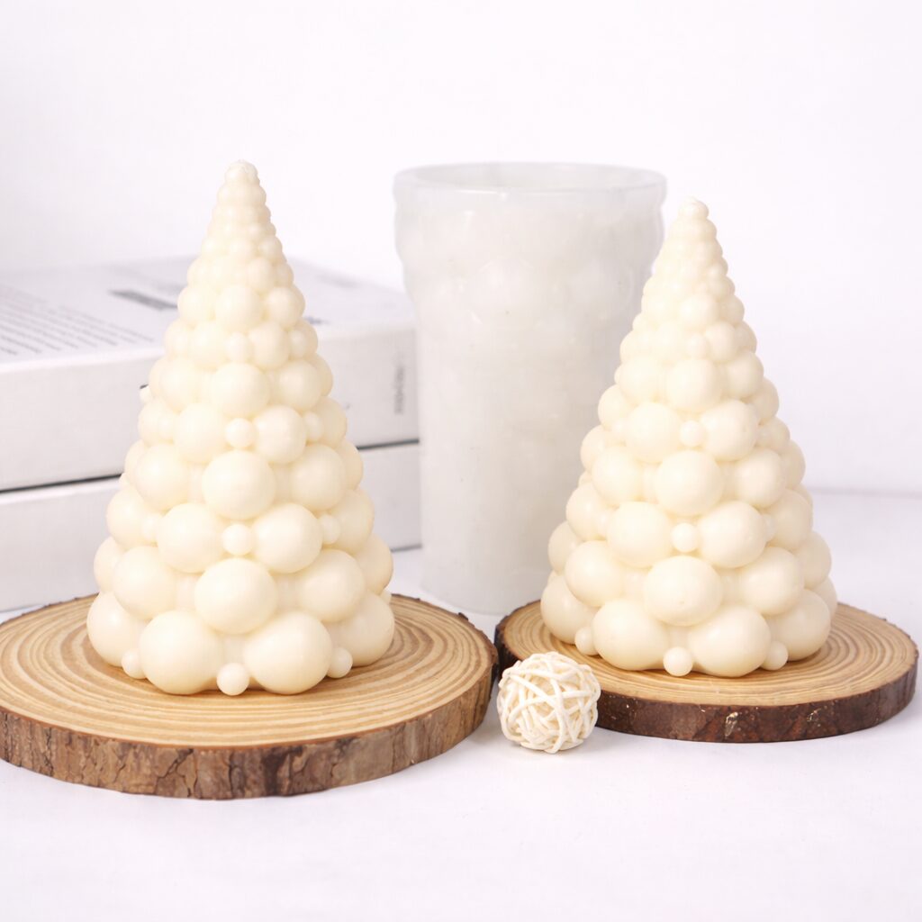Kaars mal - Kerstboom bolletjes - Afbeelding 3