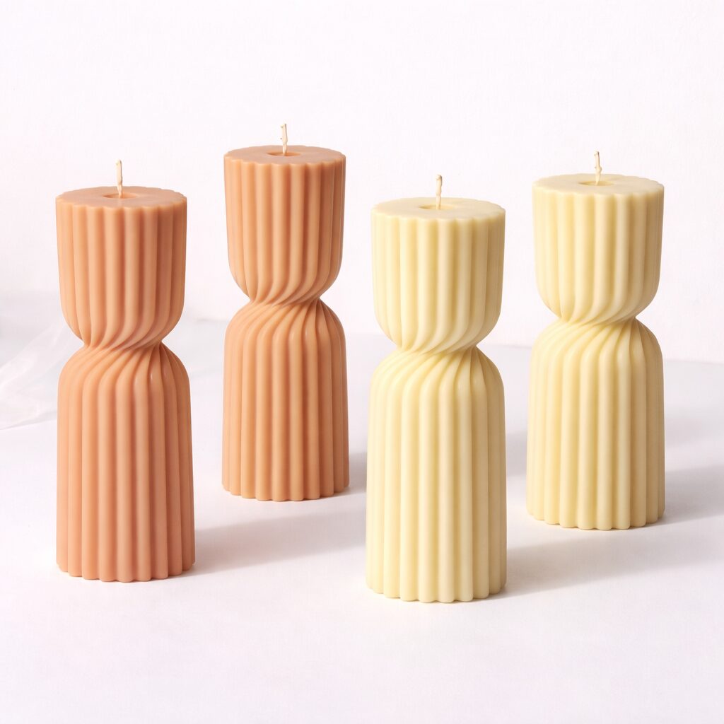 Kaars mal - Gedraaide Zandloper - Afbeelding 3