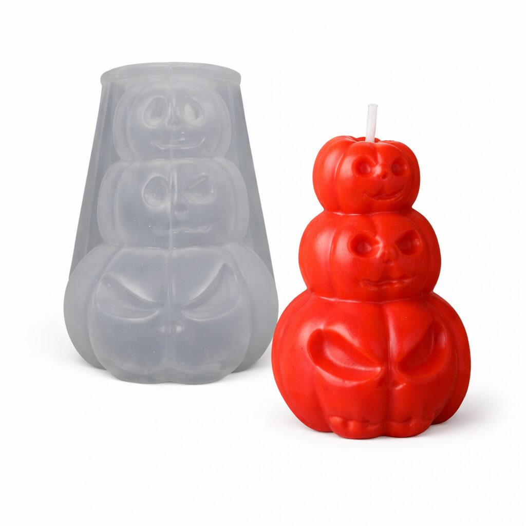 Kaars mal - Pompoen Hoofden