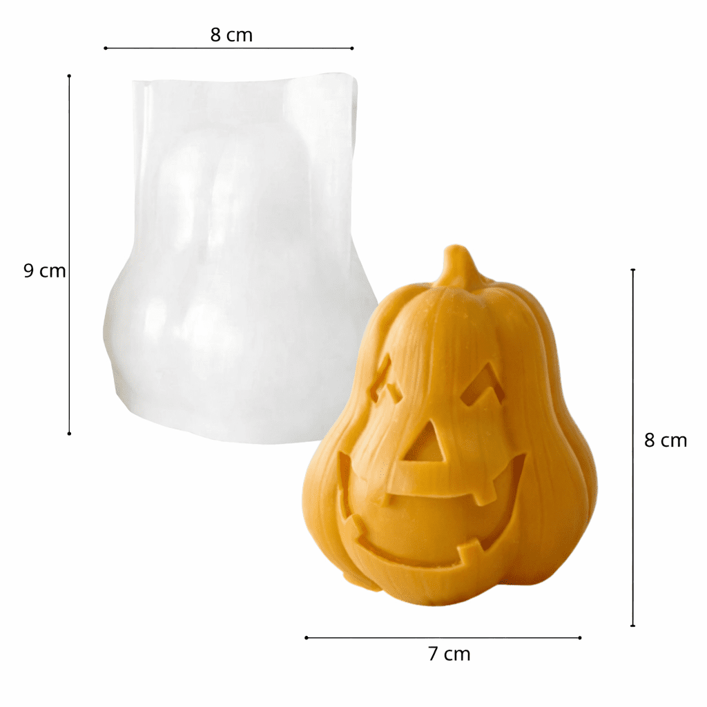 Kaars mal - Schedel Pompoen - Afbeelding 2