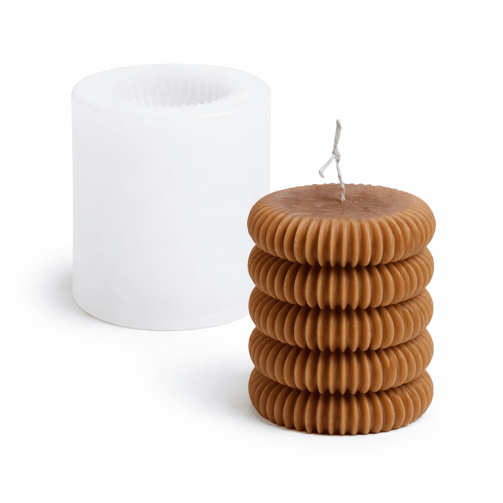 Kaars mal - Geometrisch Gestreept