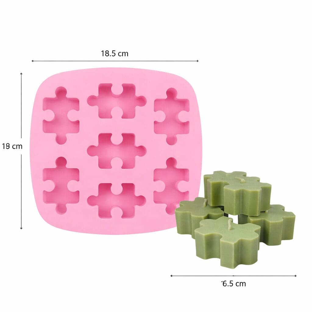 Kaars mal - Puzzelstukjes Mat - Afbeelding 2