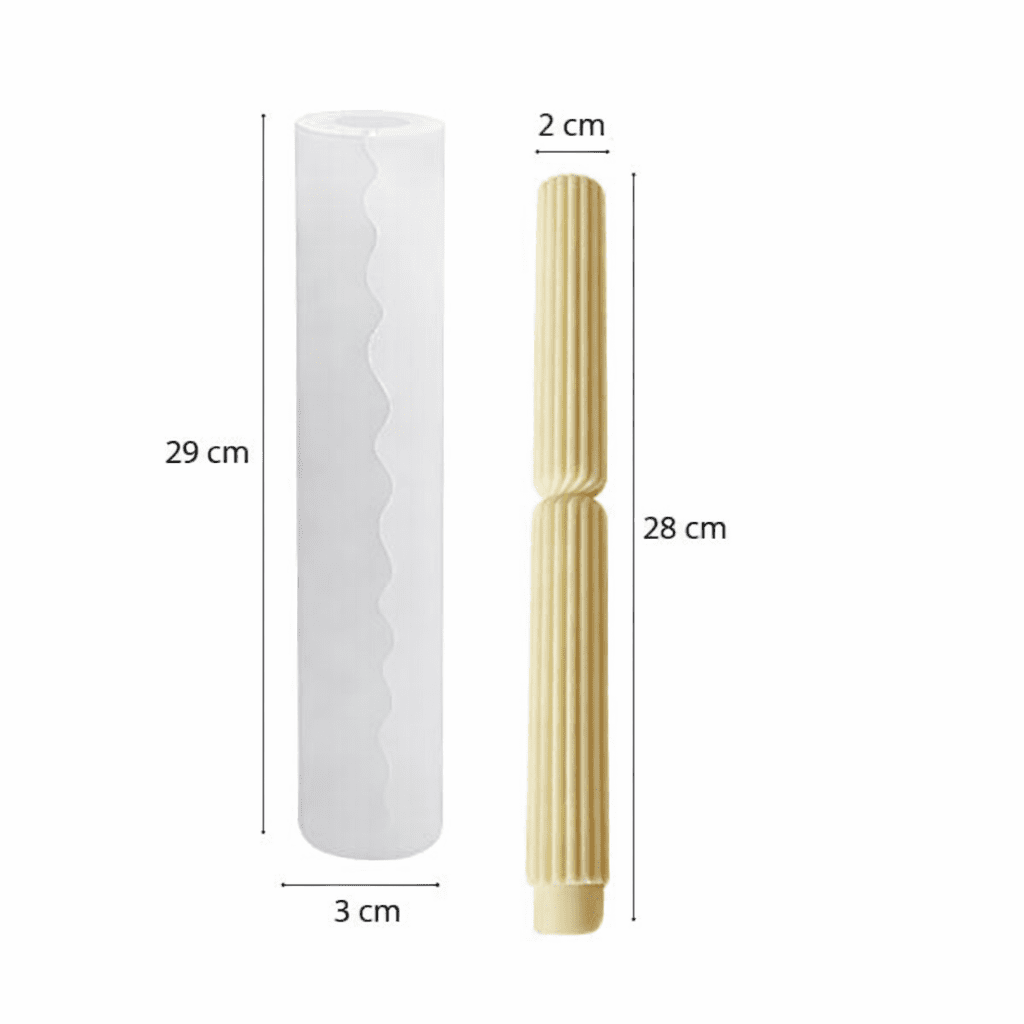 Kaars mal - Dinerkaars Spiraal - Afbeelding 2