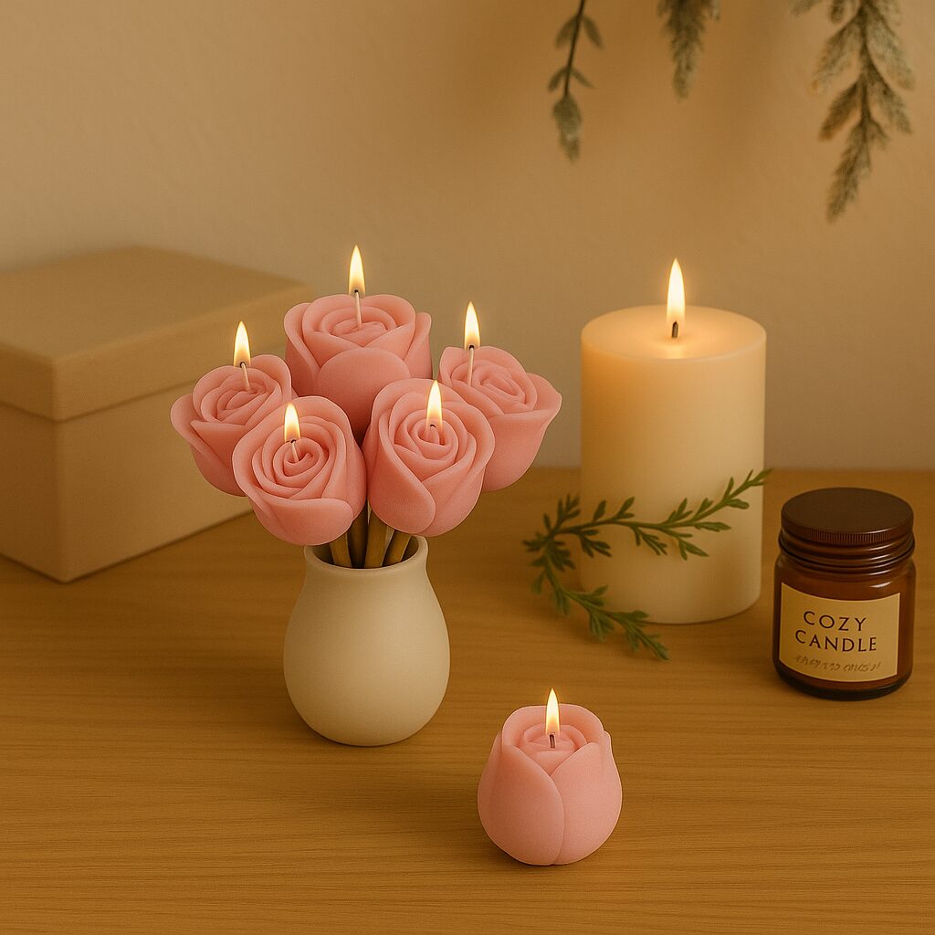 Kaars mal - Kleine Tulpen Set 3 Stuks - Afbeelding 3