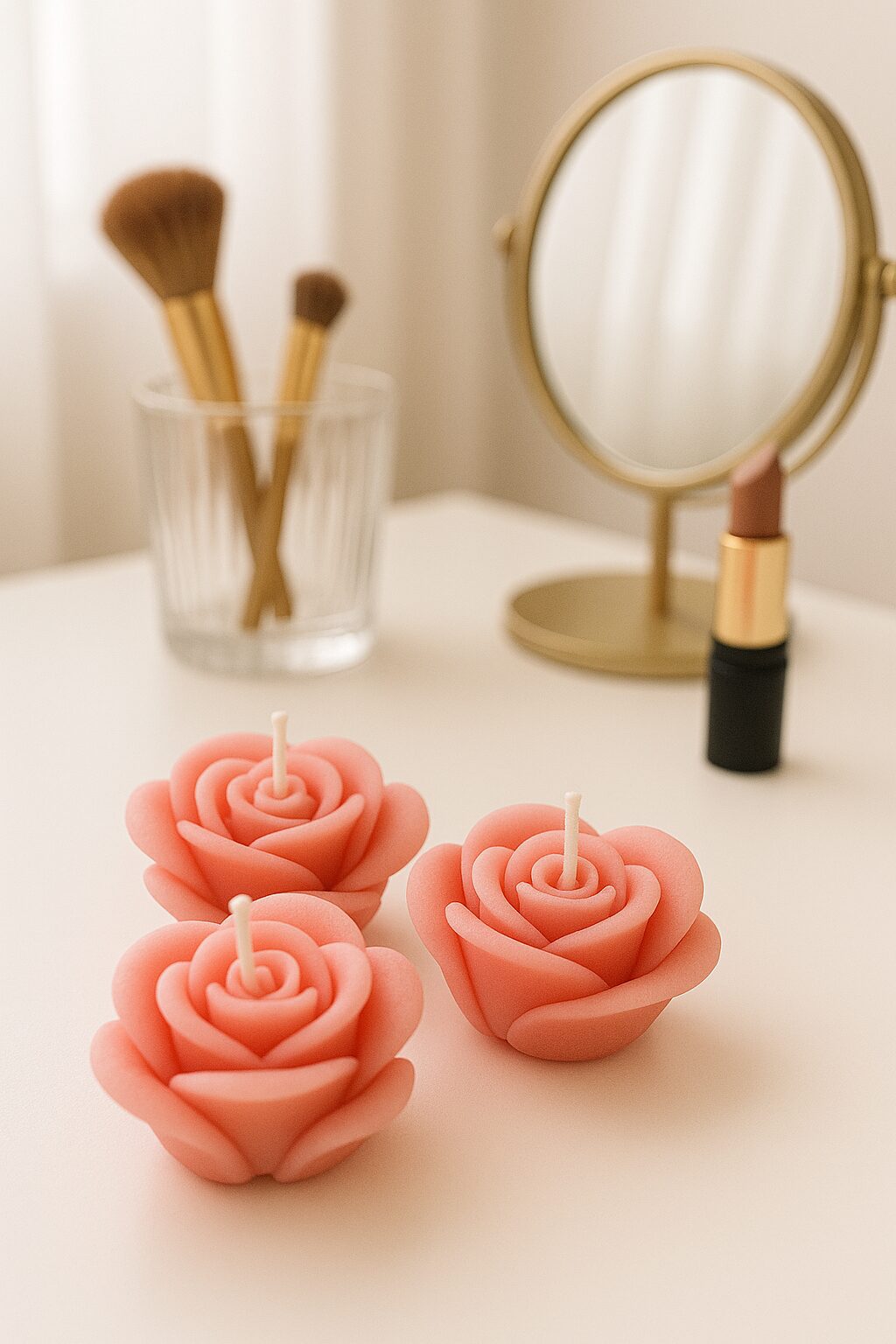 Kaars mal - Kleine Bloemen Set 3 Stuks - Afbeelding 3