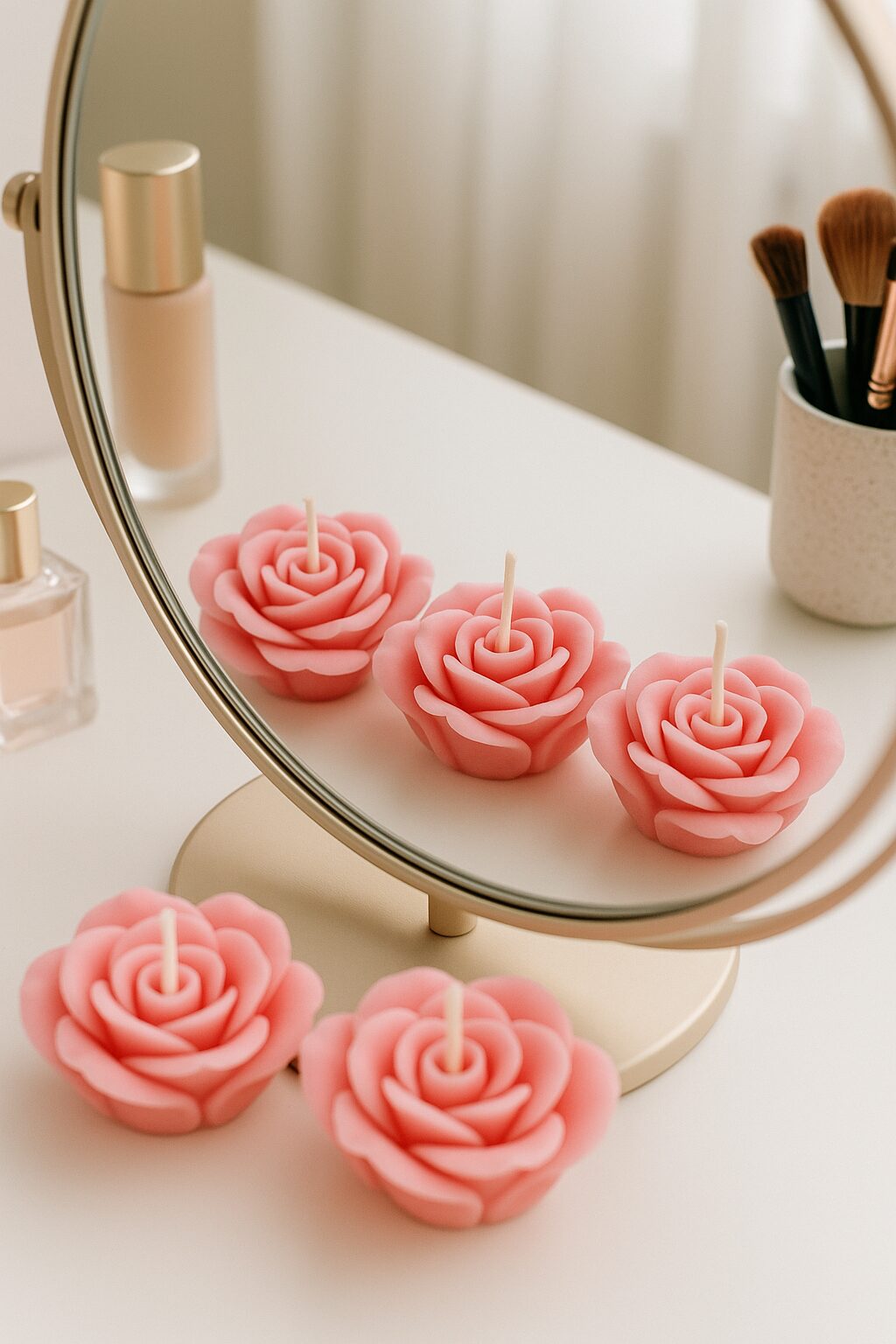 Kaars mal - Kleine Bloemen Set 3 Stuks - Afbeelding 4