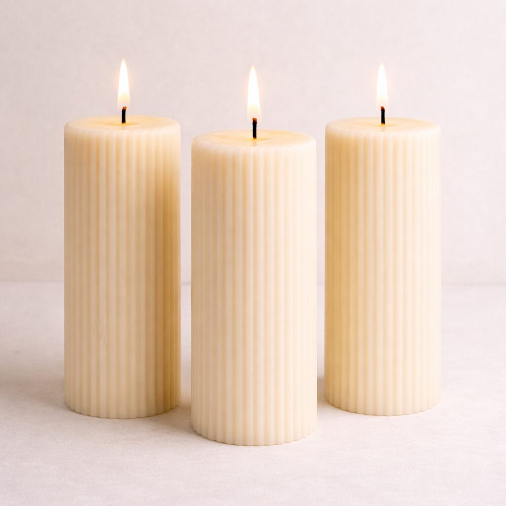 Kaars mal - Stompkaars Ribbels Groot - Afbeelding 3
