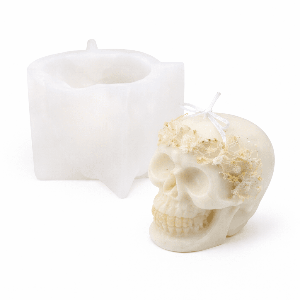 Kaars mal - Skelet hoofd
