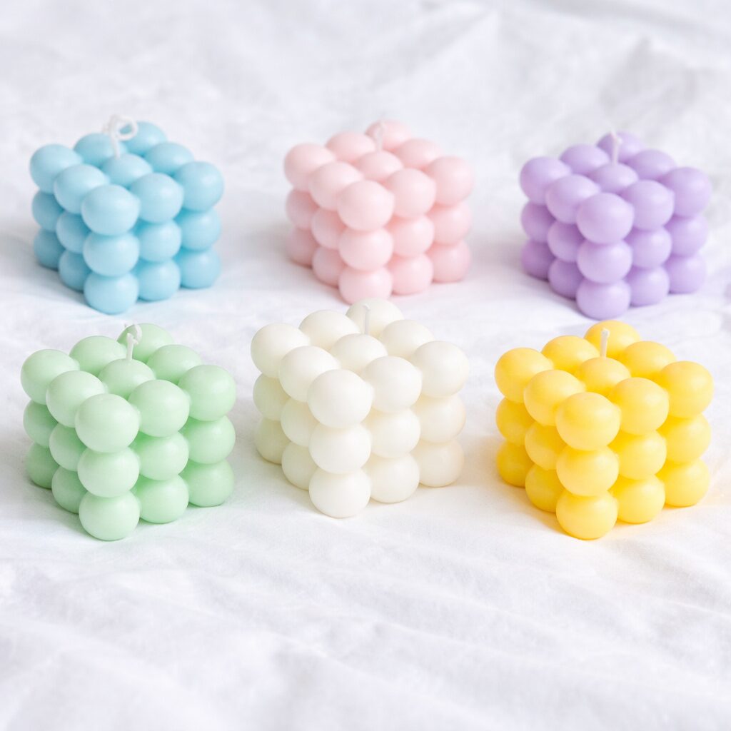 Kaars mal Mat - 6x Bubbel - Afbeelding 3