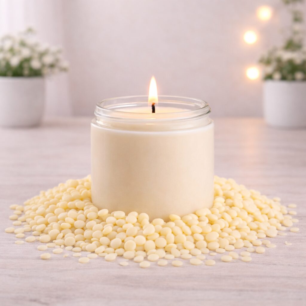 EcoShea – 100% Shea Olie Kaarsenwas Containerkaarsen - Afbeelding 2