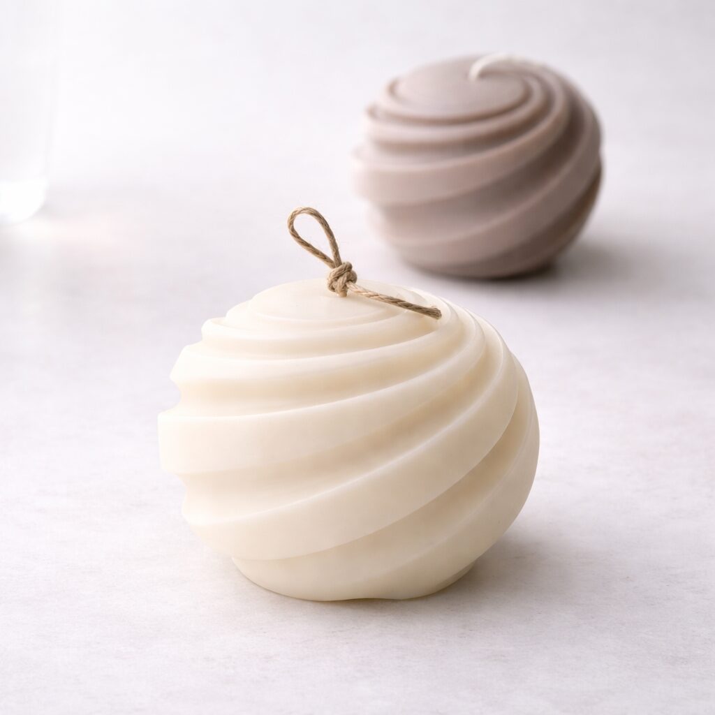 Kaars mal Swirl - Bolletje - Afbeelding 3