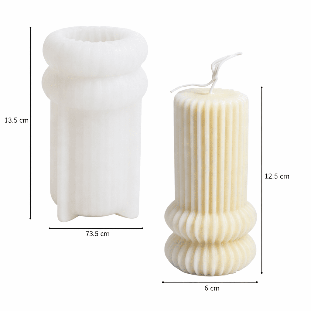 Kaars mal - Cilinder Geometrisch - Afbeelding 2