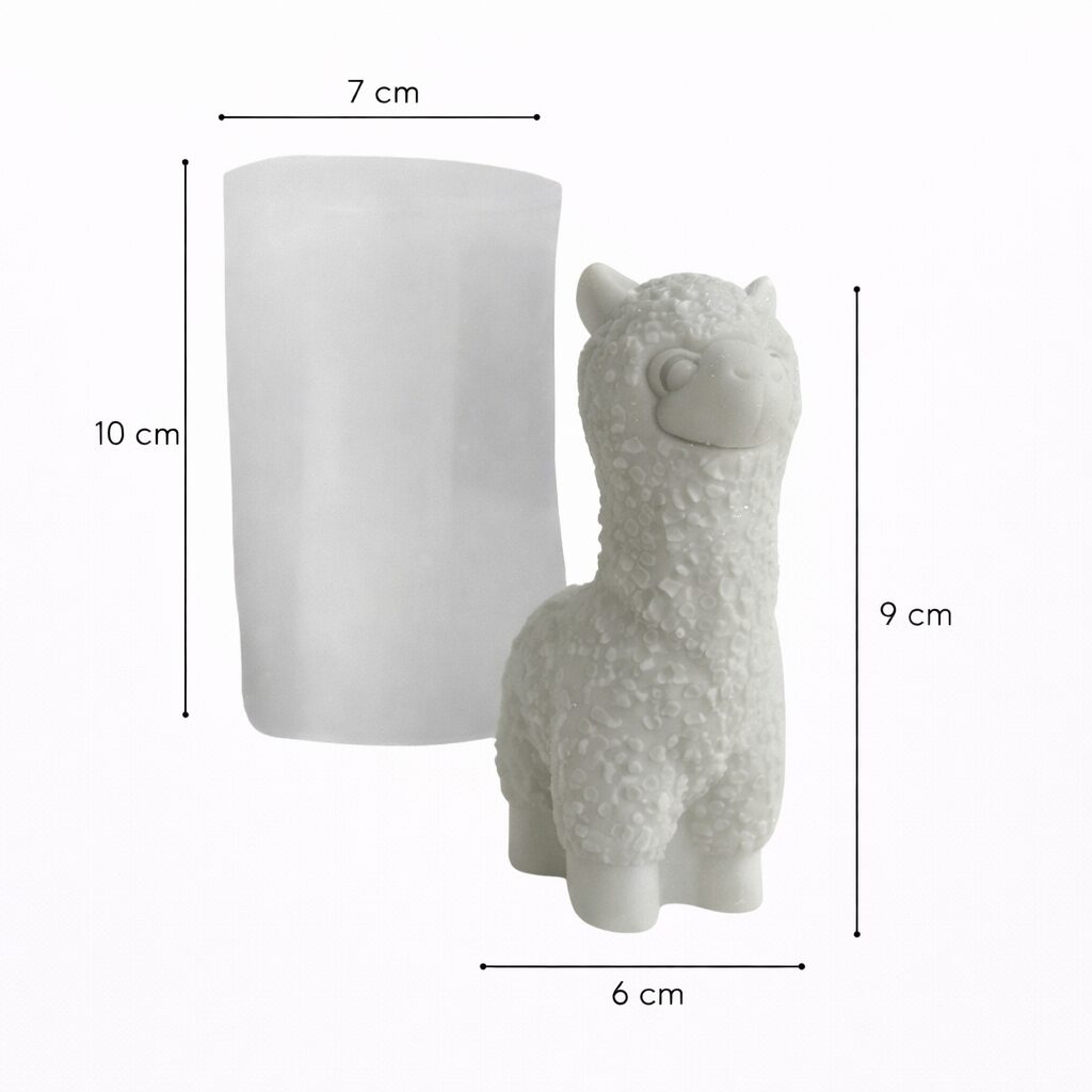 Kaars mal - Alpaca - Afbeelding 2
