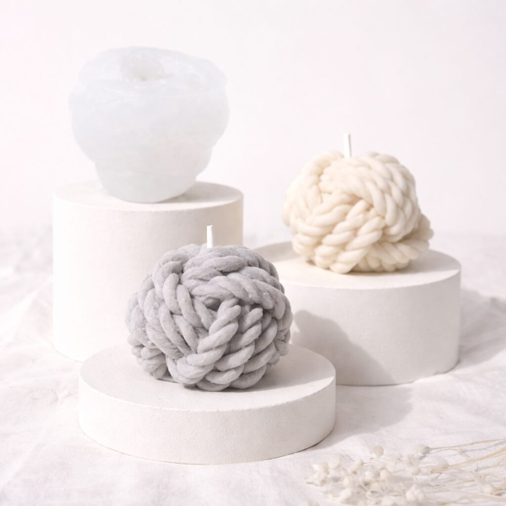 Kaars mal - Bolletje wol - Afbeelding 3