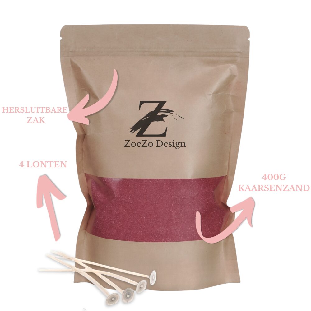 Kaarsenzand Bordeaux - Afbeelding 4