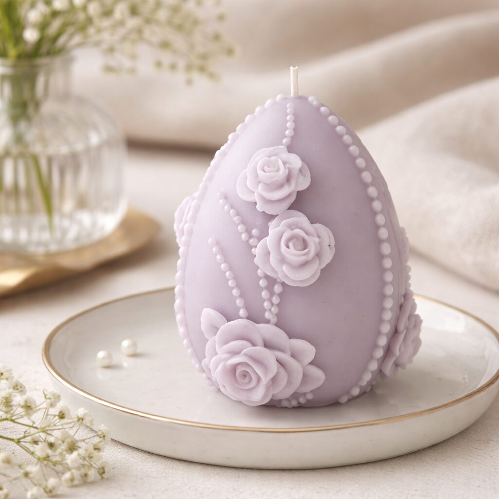 Kaars mal - Paasei Rozen - Afbeelding 3